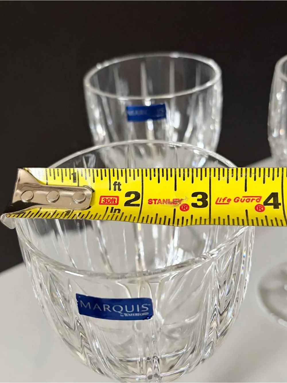 SET of 4 Omega All Purpose Wine Goblets - Marquis Waterford Crystal